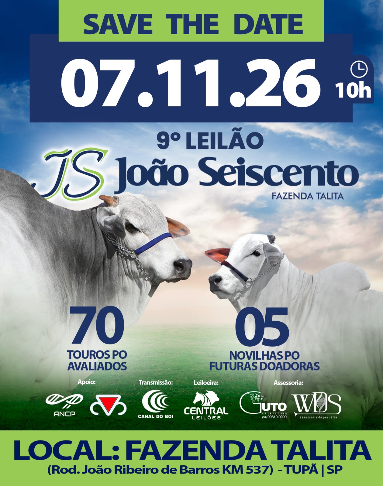 9º LEILÃO JOÃO SEISCENTO